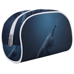 Blue Whales Make Up Case (medium) by goljakoff