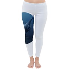 Blue Whales Classic Winter Leggings by goljakoff