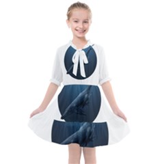 Blue Whales Kids  All Frills Chiffon Dress by goljakoff