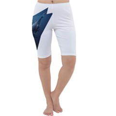 Whales In Deep Ocean Cropped Leggings  by goljakoff