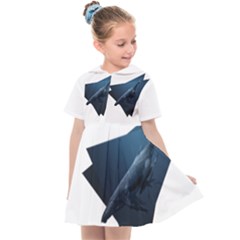 Whales In Deep Ocean Kids  Sailor Dress by goljakoff