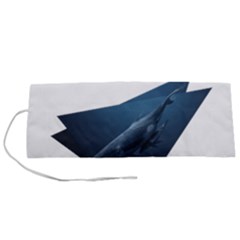 Whales In Deep Ocean Roll Up Canvas Pencil Holder (s) by goljakoff