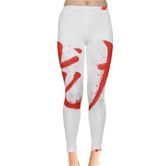 Dragon Hieroglyph Inside Out Leggings by goljakoff