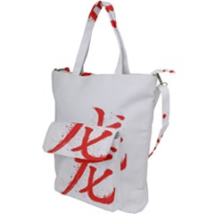 Dragon Hieroglyph Shoulder Tote Bag by goljakoff