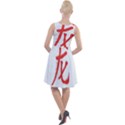 Dragon hieroglyph Knee Length Skater Dress View2