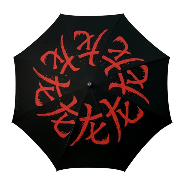 Dragon hieroglyph Golf Umbrellas