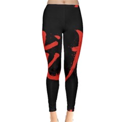 Dragon Hieroglyph Inside Out Leggings by goljakoff