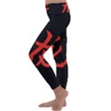 Dragon hieroglyph Kids  Lightweight Velour Classic Yoga Leggings View2