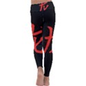 Dragon hieroglyph Kids  Lightweight Velour Classic Yoga Leggings View4