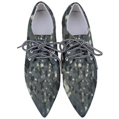 Abstract Texture Surface Print Pointed Oxford Shoes