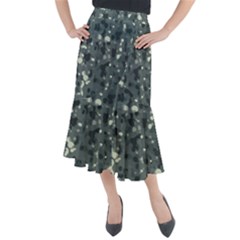 Abstract Texture Surface Print Midi Mermaid Skirt by dflcprintsclothing