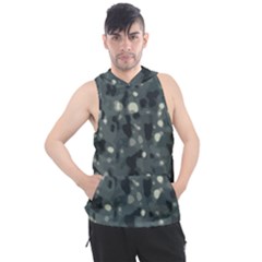 Abstract Texture Surface Print Men s Sleeveless Hoodie by dflcprintsclothing