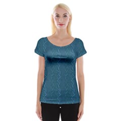 Algae And Aquatic Plants Cap Sleeve Top by SychEva