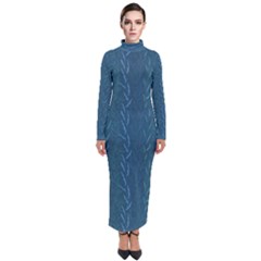 Algae And Aquatic Plants Turtleneck Maxi Dress by SychEva