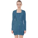 Algae and aquatic plants V-neck Bodycon Long Sleeve Dress View1