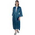 Algae and aquatic plants Maxi Satin Kimono View1