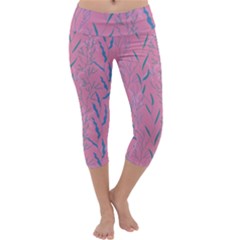 Undersea World  Plants And Starfish Capri Yoga Leggings by SychEva