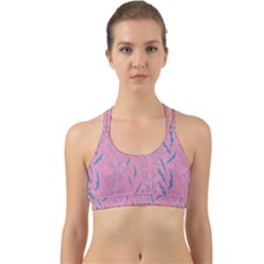 Undersea World  Plants And Starfish Back Web Sports Bra by SychEva