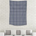 Pattern carreaux bleu/blanc Small Tapestry View2