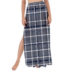 Pattern Carreaux Bleu/blanc Maxi Chiffon Tie-up Sarong by kcreatif