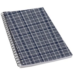 Pattern Carreaux Bleu/blanc 5 5  X 8 5  Notebook by kcreatif