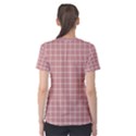 Abstrait carreaux rose/blanc Women s Cotton Tee View2