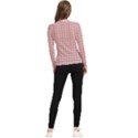 Abstrait carreaux rose/blanc Women s Long Sleeve Rash Guard View2