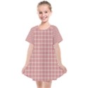 Abstrait carreaux rose/blanc Kids  Smock Dress View1