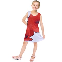 Coquelicots Fleurs Kids  Tunic Dress by kcreatif