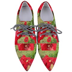 Photos Collage Coquelicots Pointed Oxford Shoes by kcreatif