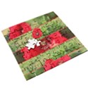 Photos Collage Coquelicots Wooden Puzzle Square View3