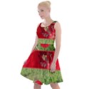 Photos Collage Coquelicots Knee Length Skater Dress View1