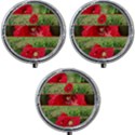 Photos Collage Coquelicots Mini Round Pill Box (Pack of 3) View1