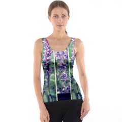 Collage Fleurs Violette Tank Top by kcreatif