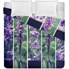 Collage Fleurs Violette Duvet Cover Double Side (king Size) by kcreatif