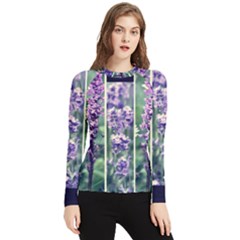 Collage Fleurs Violette Women s Long Sleeve Rash Guard by kcreatif