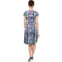 Collage Fleurs Violette Cap Sleeve Midi Dress View2