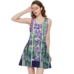 Collage Fleurs Violette Inside Out Racerback Dress