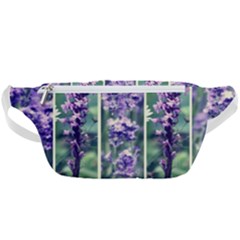 Collage Fleurs Violette Waist Bag  by kcreatif