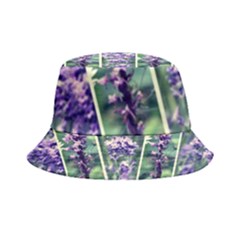 Collage Fleurs Violette Inside Out Bucket Hat