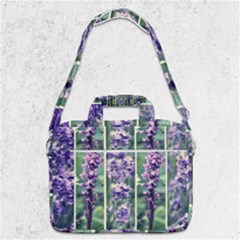 Collage Fleurs Violette Macbook Pro Shoulder Laptop Bag 