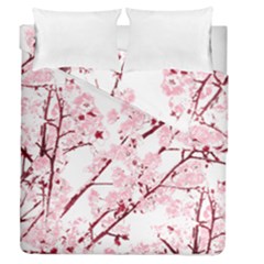 Fleurs De Cerisier Duvet Cover Double Side (queen Size) by kcreatif