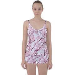 Fleurs De Cerisier Tie Front Two Piece Tankini by kcreatif