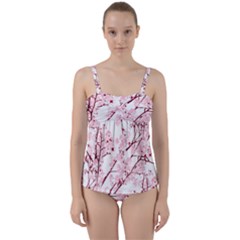 Fleurs De Cerisier Twist Front Tankini Set by kcreatif