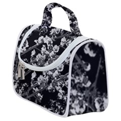 Fleurs De Cerisier Noir & Blanc Satchel Handbag