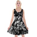 Fleurs de cerisier Noir & Blanc Reversible Velvet Sleeveless Dress View1