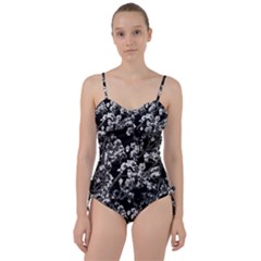 Fleurs De Cerisier Noir & Blanc Sweetheart Tankini Set by kcreatif