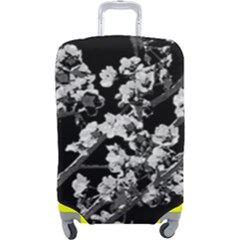 Fleurs De Cerisier Noir & Blanc Luggage Cover (large) by kcreatif