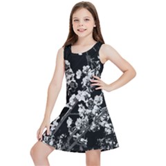 Fleurs De Cerisier Noir & Blanc Kids  Lightweight Sleeveless Dress