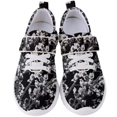 Fleurs De Cerisier Noir & Blanc Women s Velcro Strap Shoes by kcreatif